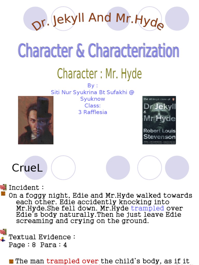 Characterization of the characters of dr jekyll and mr hyde dr jekyll and mr hyde themes